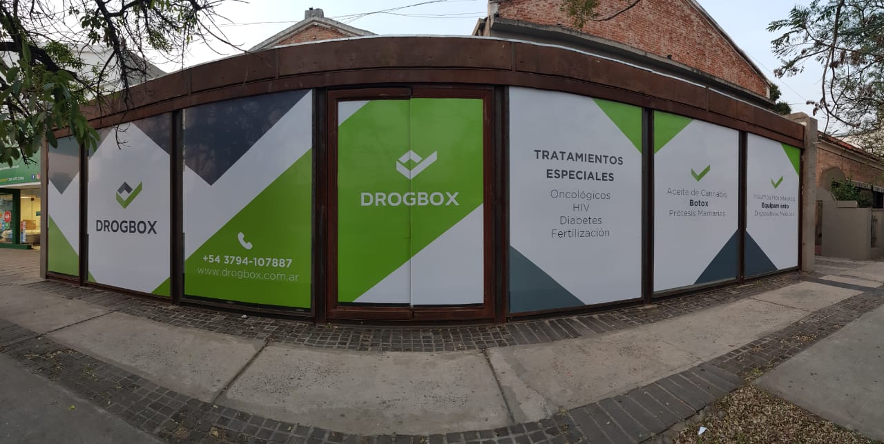 Drogbox-Vidriera